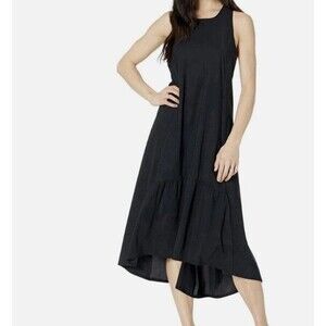 NEW Sweaty Betty Explorer Ace Sleeveless Midi Dress Black Sz XL Racerback Women